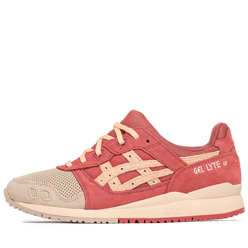 Asics Gel-Lyte III OG- Wood Crepe/Burnt Red Embroidered Cowboy Boot Design  