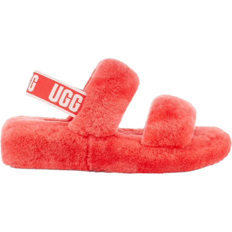Women's UGG Oh Yeah Coral Sheepskin Business Monk Strap Style  