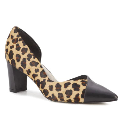 Sloan Pump: Leopard Calf Hair/Black Cashmere I Walking Cradle Blue Coast Loafer Aesthetic 