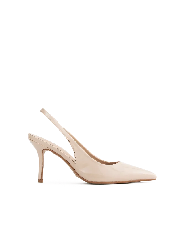BLONDIE - NUDE PATENT Desert Boot Utility Style  