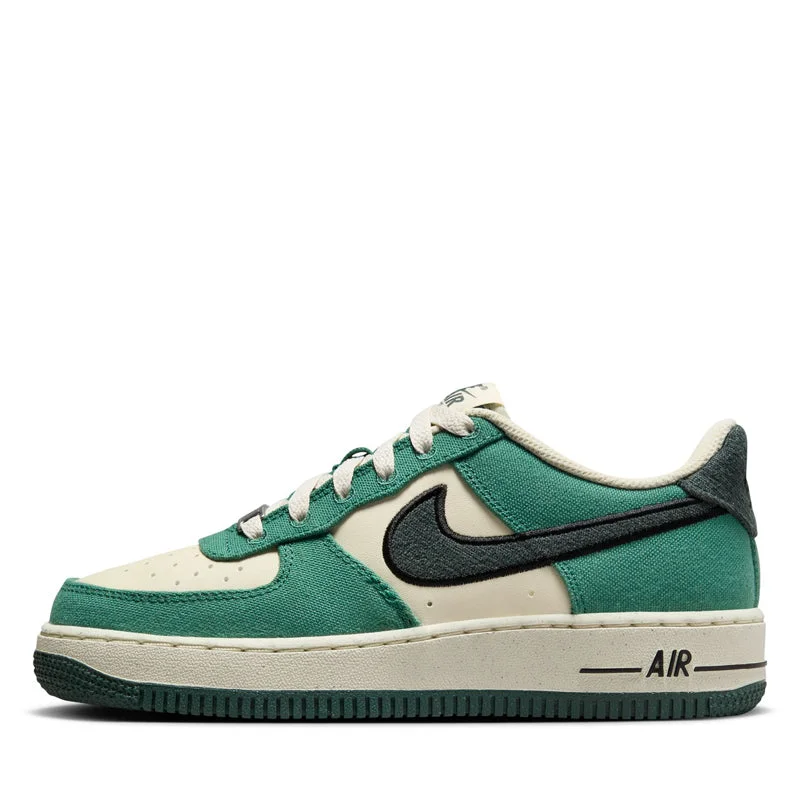 Nike Air Force 1 LV8 3 (GS) - Coconut Milk/Vintage Green Ankle - High Military Boot Style  