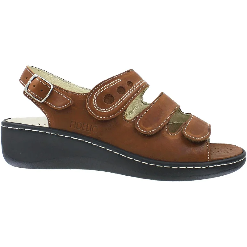 Women's Fidelio Ellen 43-4022 Cigar Leather Zip - Up Boot Style  