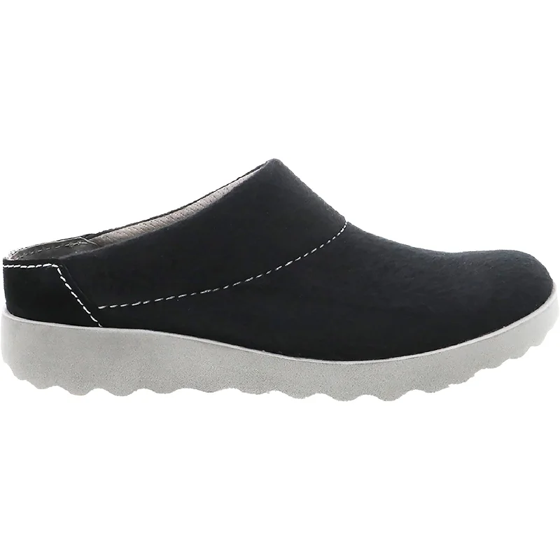 Women's Dansko Lucie Black Wool Casual Loafer Style          
