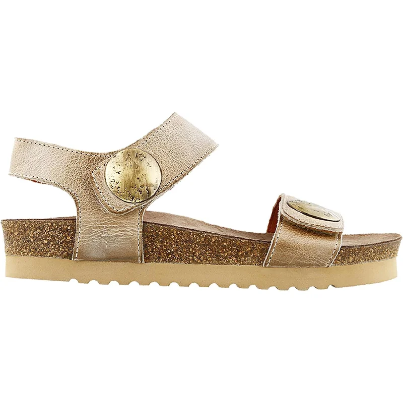 Women's Taos Luckie Taupe Leather Neon - Accent Sneaker Look  