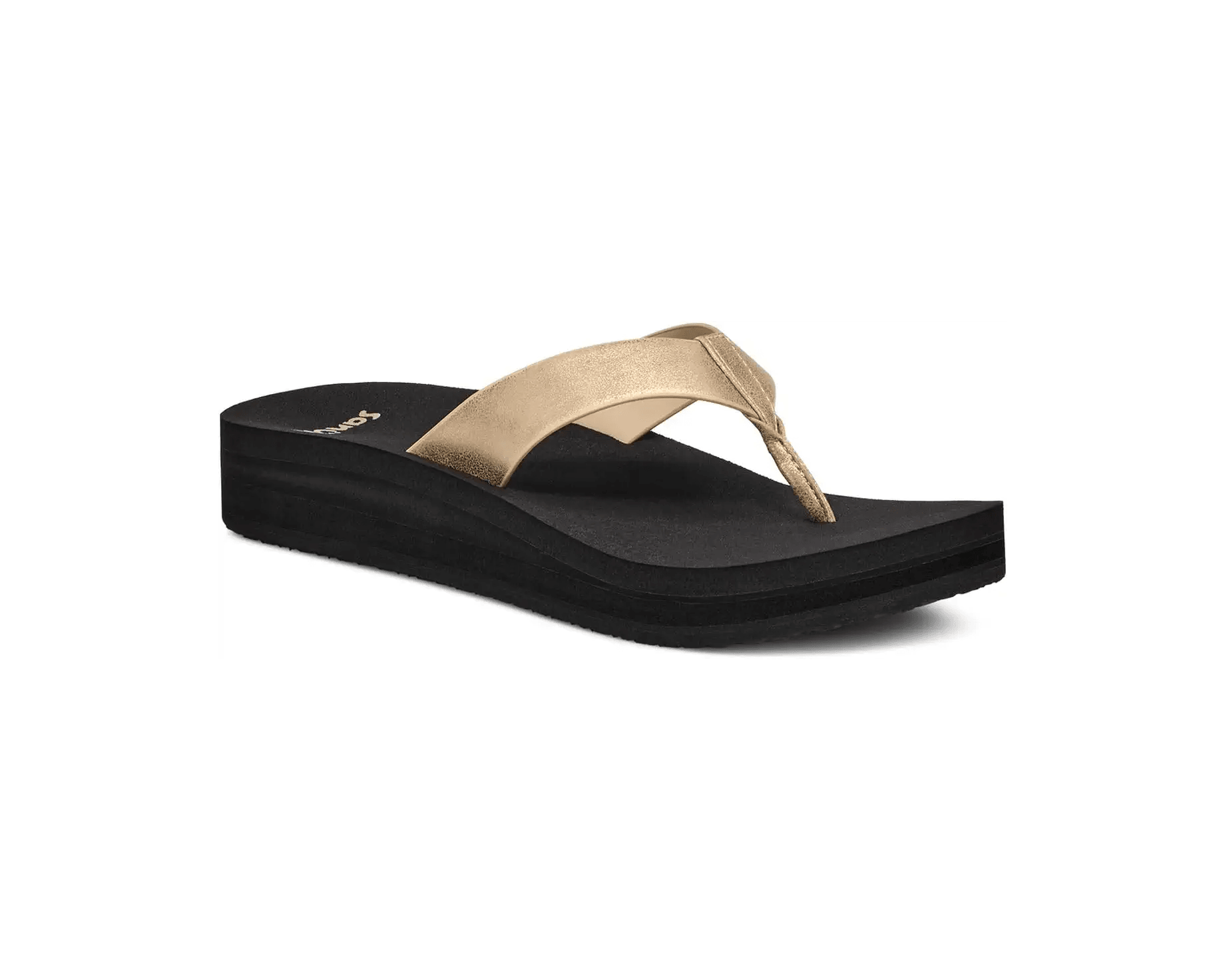 Sanuk Women’s Highland Metallic Sandal Champagne Skateboarding Sneaker Style  