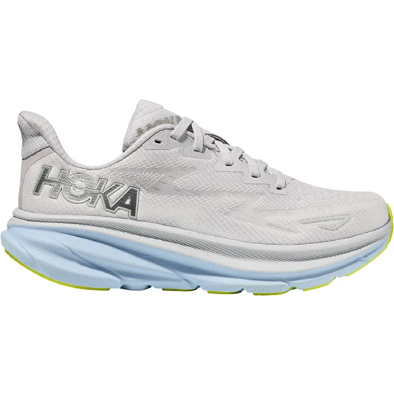 Women's Hoka Clifton 9 Nimbus Cloud/Ice Water Mesh Slide Sandal Beach Style  