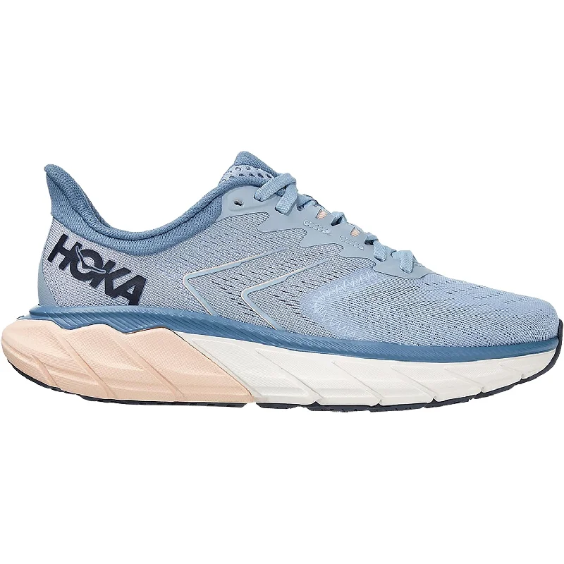Women's Hoka One One Arahi 5 Blue Fog/Provincial Blue Mesh Sustainable Shoe Design  