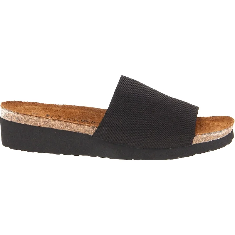 Women's Naot Alana Black Stretch Distressed Leather Shoe Style  
