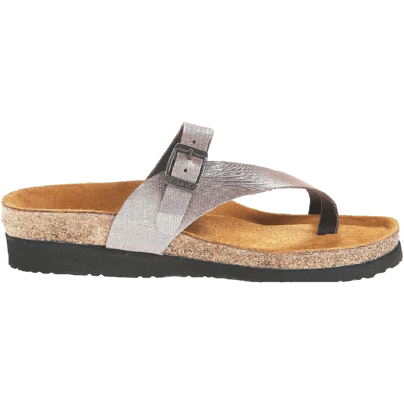 Women's Naot Tahoe Silver Threads Leather Hip - Hop Sneaker Style  