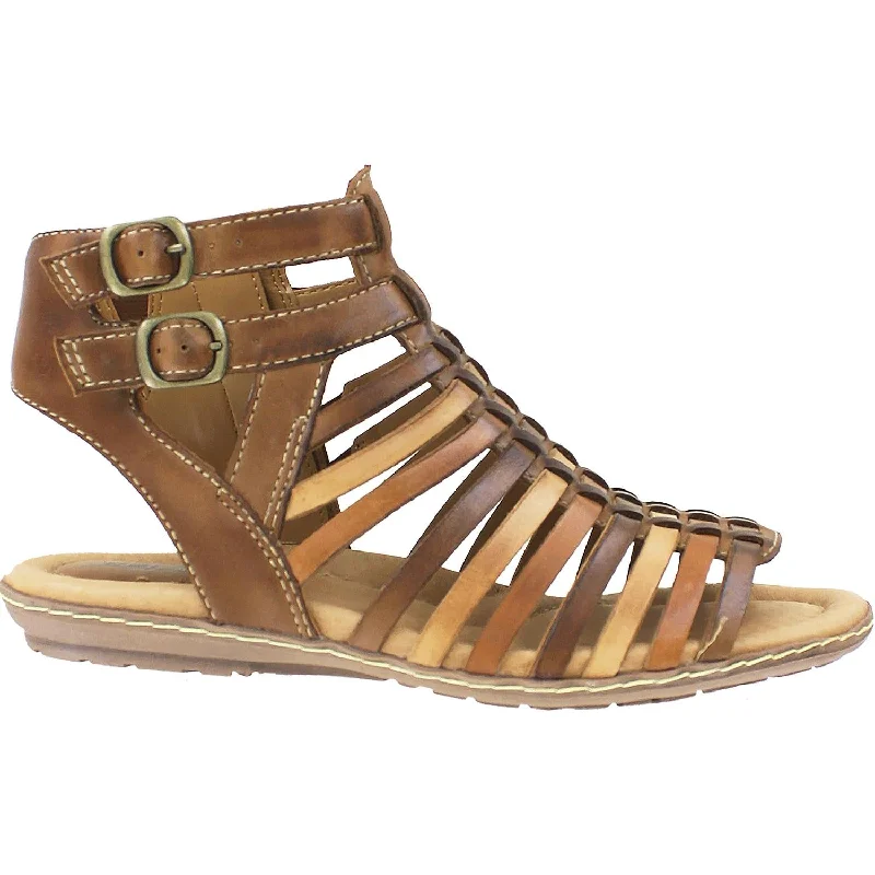 Women's Earth Sky Almond Multi Leather Retro Basketball Sneaker Design  