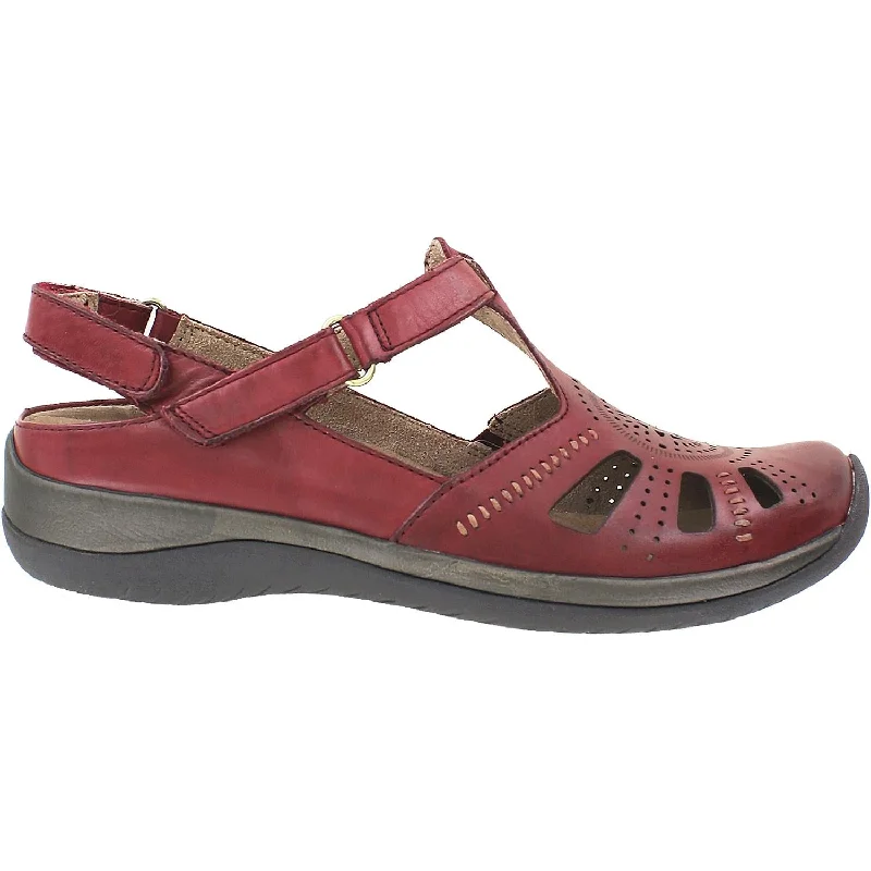 Women's Earth Curie Bordeaux Leather Aesthetic  