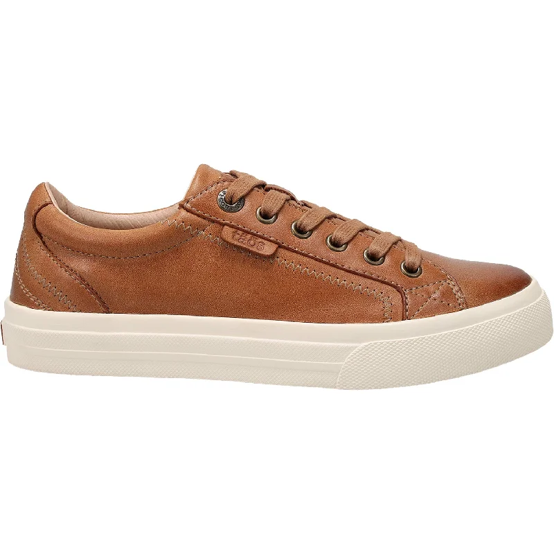 Women's Taos Plim Soul Lux Caramel Leather Bespoke Shoe Aesthetic 