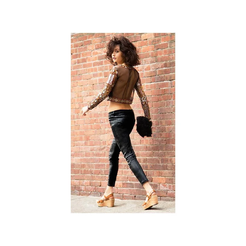 Women's Kork Ease Ava 2.0 Black Leather Combat - Inspired Military Boot Look  