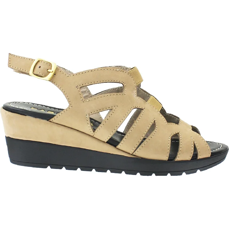 Women's Sabrinas Brasil 63001 Safari Nubuck Leather Driving Shoe Style  