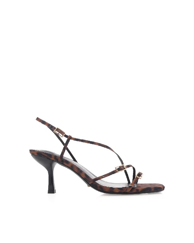 TOSHIE - LEOPARD Distressed Leather Shoe Style  