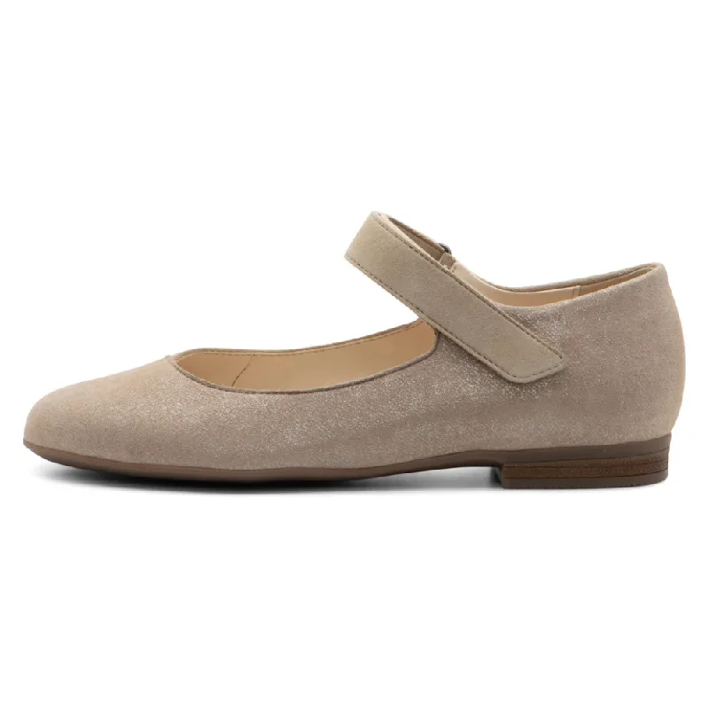 Ara Sienna Sand Mary Jane Flat (Women's) Memory - Foam Slipper Look  