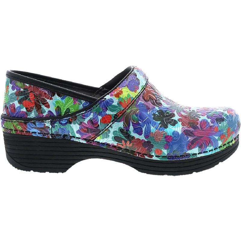 Women's Dansko LT Pro Retro Flower Tooled Leather Beaded Moccasin Design 