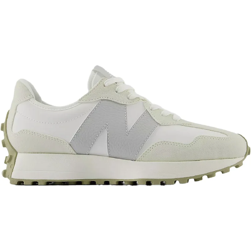 Women's New Balance WS327KE Salt/Brighton Grey Suede Moccasin Soft - Sole Style  
