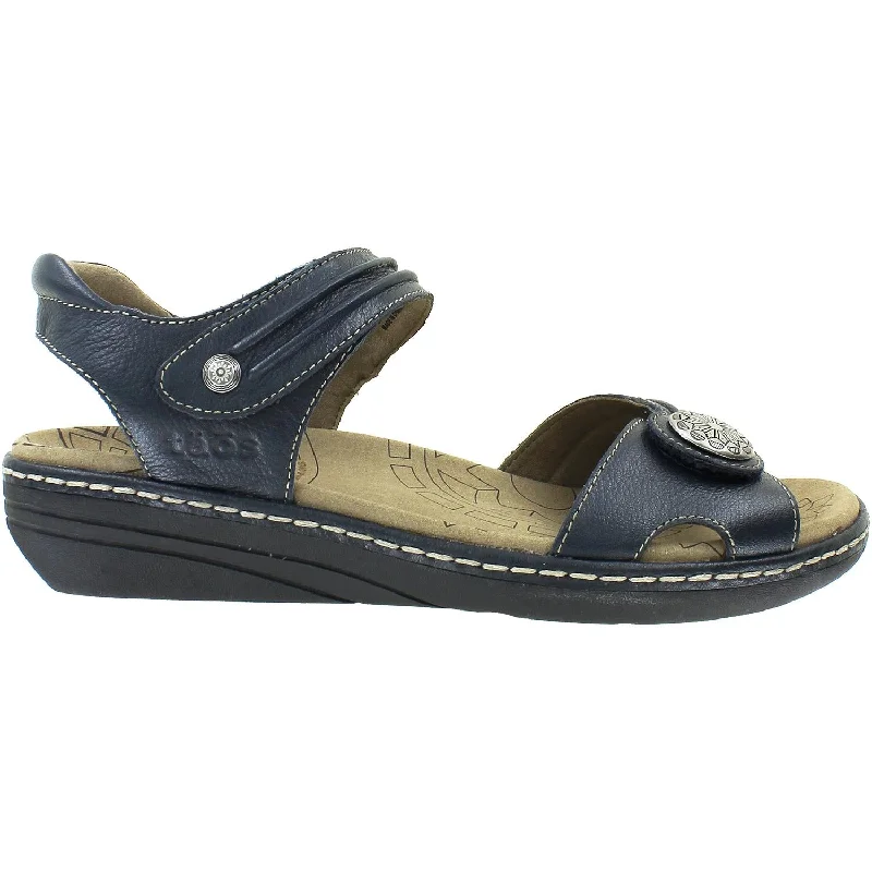 Women's Taos Escape Navy Leather Art Deco - Inspired Shoe Look  