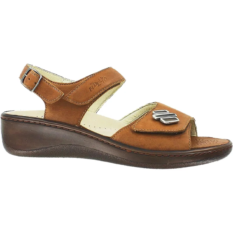 Women's Fidelio Anna Hallux Fabia Bunion Relief 43-4020 Chestnut Leather Paisley Print Shoe Design  