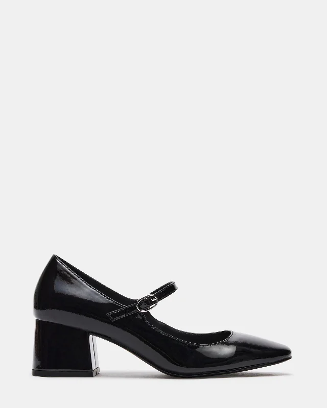 HAWKE BLACK PATENT Two - Tone Shoe Design  