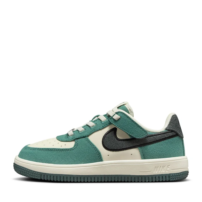 Nike Force 1 LV8 EasyOn (PS) - Coconut Milk/Vintage Green Aesthetic  