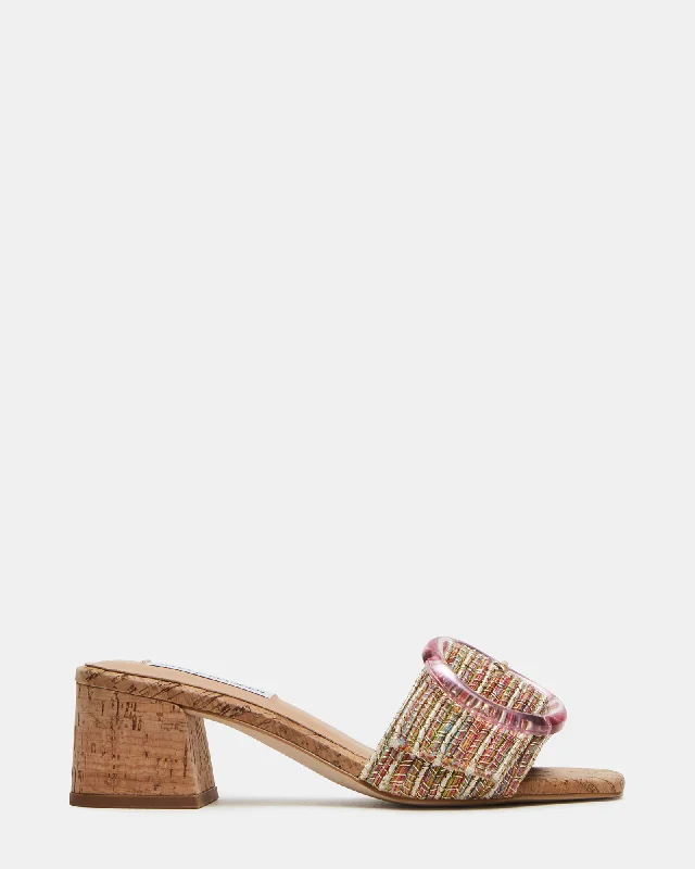 SEACREST PINK MULTI Retro Basketball Sneaker Design  