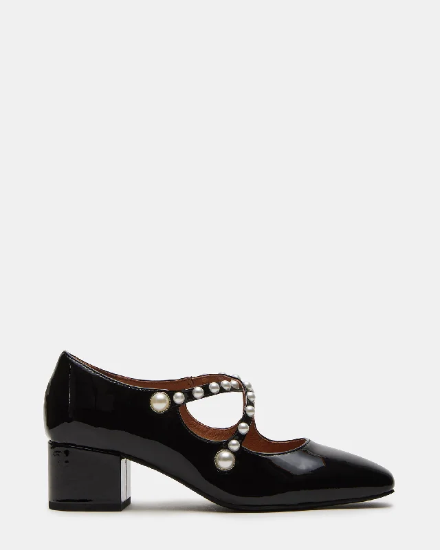 CHATEAU BLACK PATENT Athleisure Derby Style  