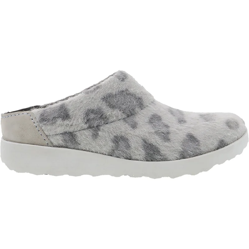 Women's Dansko Lucie Grey Leopard Wool Hiking Boot Durability Style  