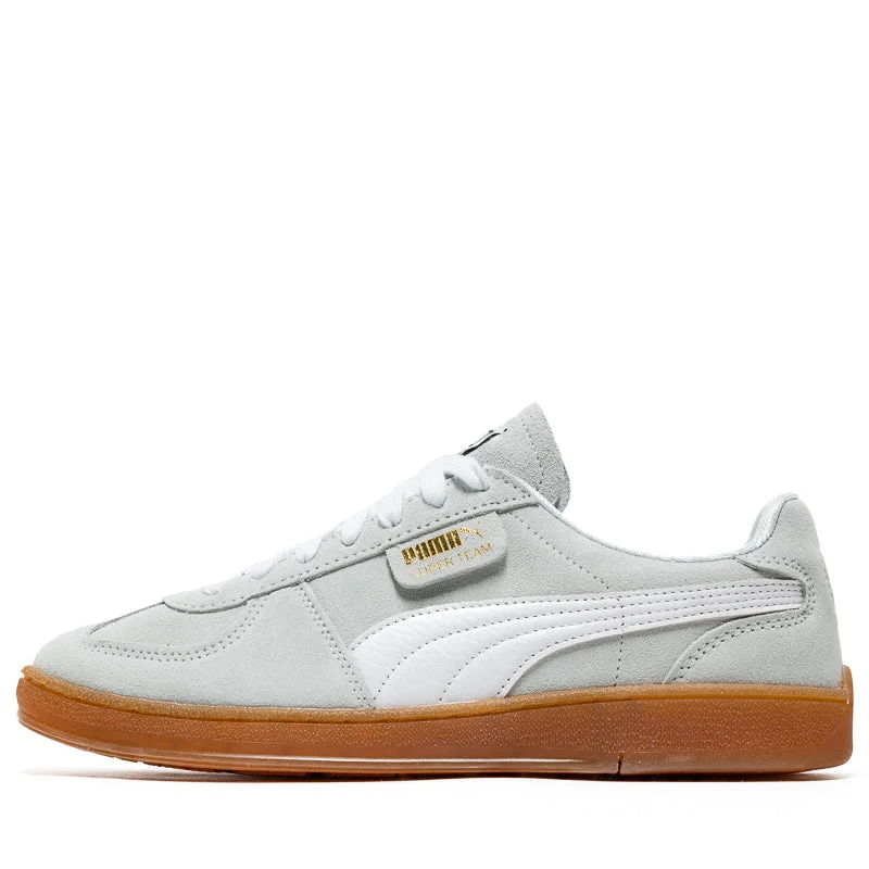 Puma Super Team Suede - Blue Skies/White Checkered Shoe Pattern Look  