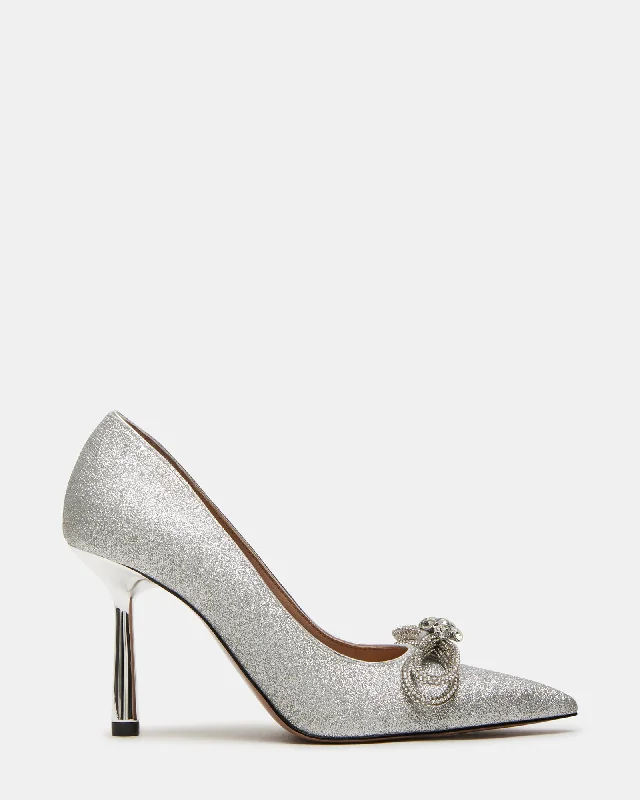 ANTOINETTE SILVER GLITTER Elastic - Sided Chelsea Look  