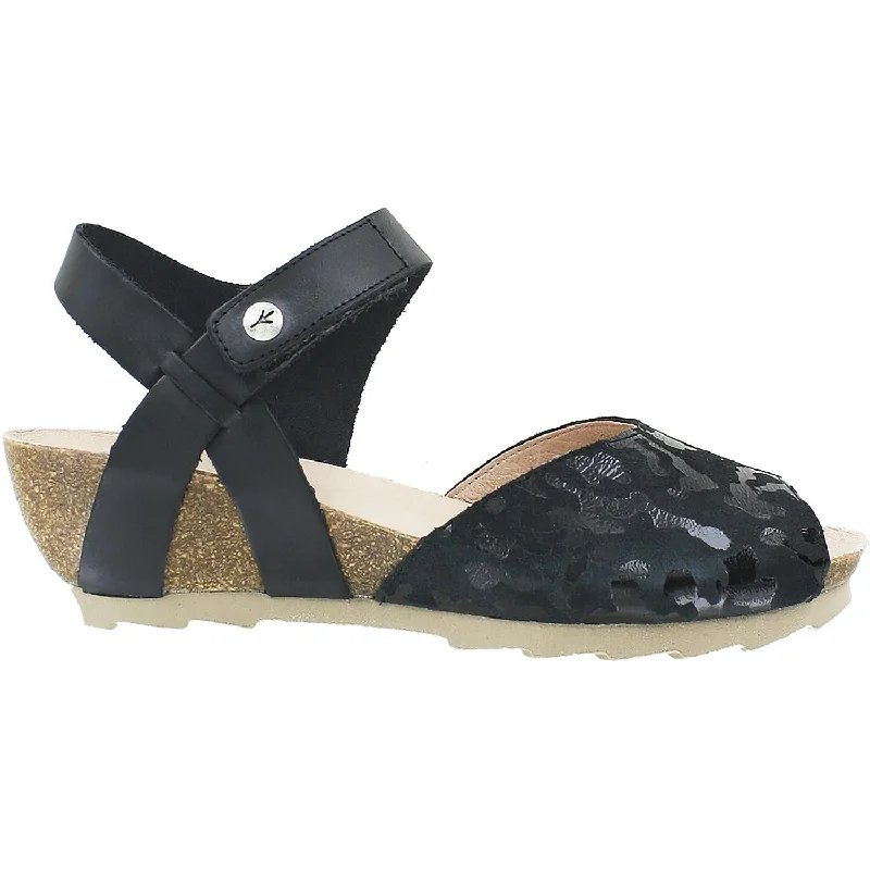 Women's Wanda Panda Biel WP-10708 Negro Black Leather Casual Loafer Style          