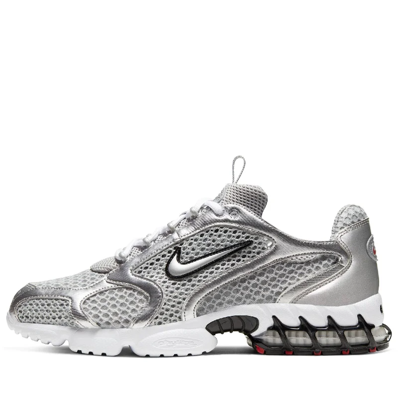 Nike Air Zoom Spiridon Cage 2 - Light Smoke Grey/Metallic Silver Glow - in - the - Dark Shoe Design  