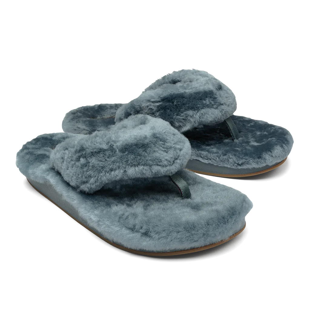 Olukai Kipe'a Heu Slipper Storm Women's Art Deco - Inspired Shoe Look  