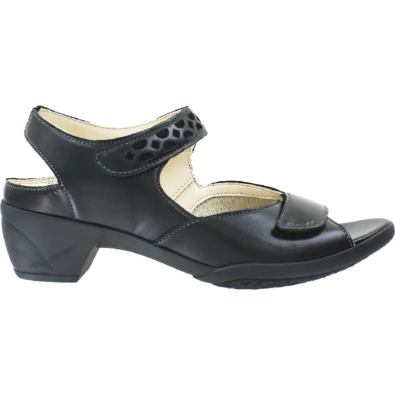Women's Fidelio 26-5042-90 Ana Black Leather Brogue Oxford Aesthetic 