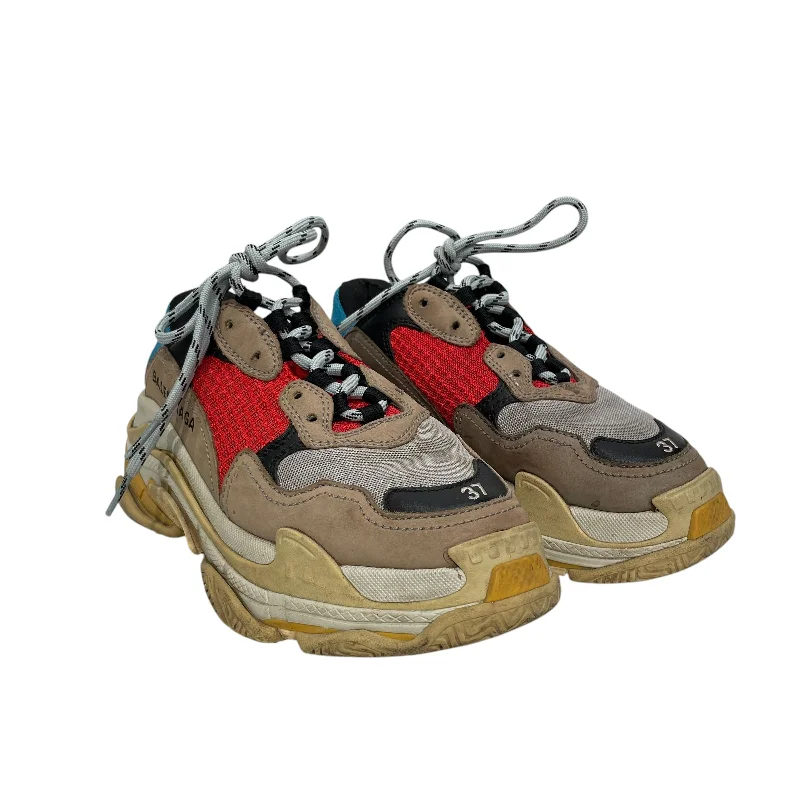 BALENCIAGA/Low-Sneakers/EU 37/Cotton/MLT/TRIPPLE S Beaded Moccasin Design 
