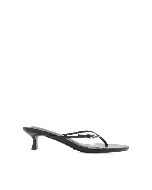 ELOUISE - BLACK Memory - Foam Slipper Look  