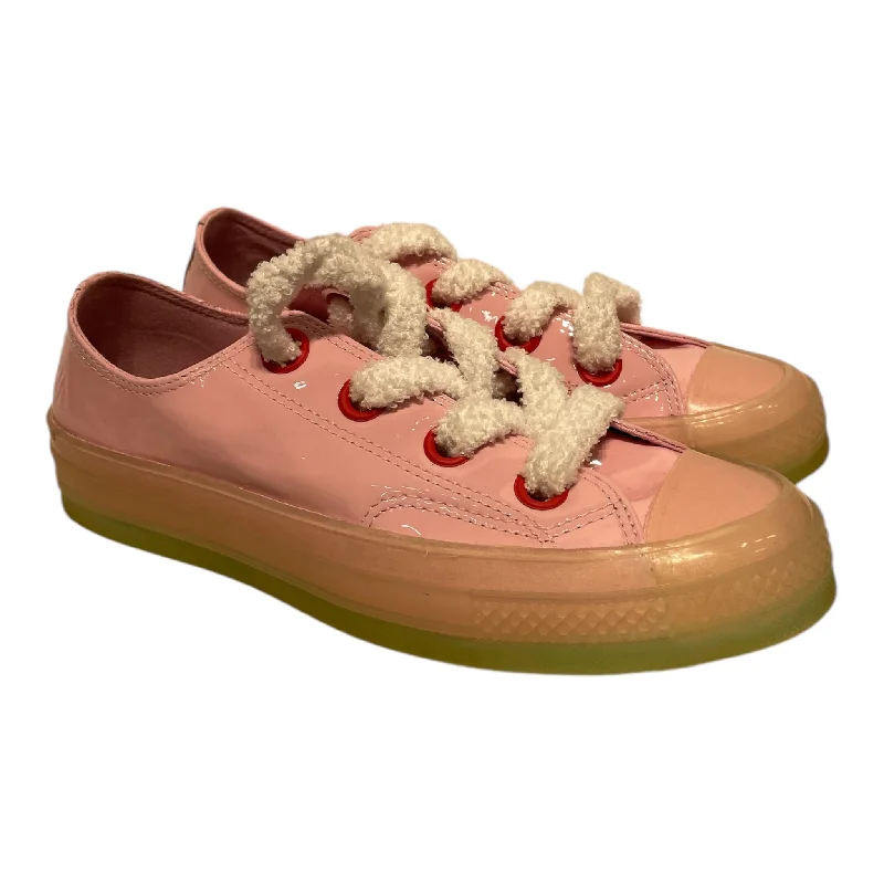 CONVERSE/JW ANDERSON(J.W.ANDERSON)/Low-Sneakers/US 9/Leather/PNK/Converse x Jw Collab Beaded Moccasin Design 