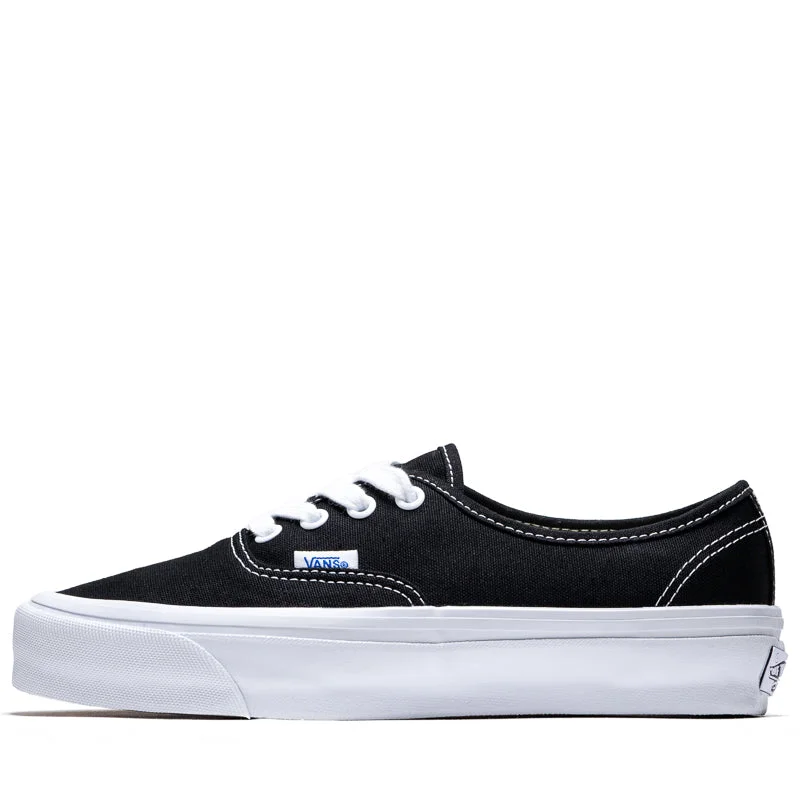 Vans Authentic Reissue 44 LX - Black/White Retro Plimsoll Style  