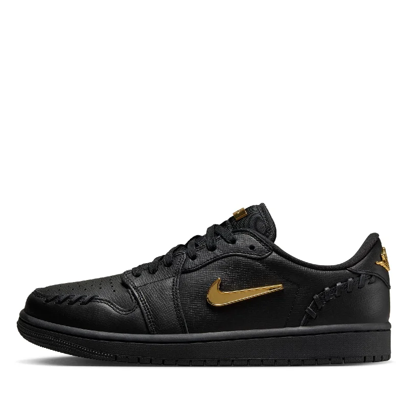 Women's Air Jordan 1 Low Method of Make - Black/Metallic Gold Buckle -