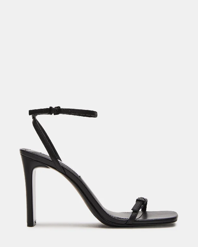 AILENE BLACK LEATHER Desert Boot Utility Style  
