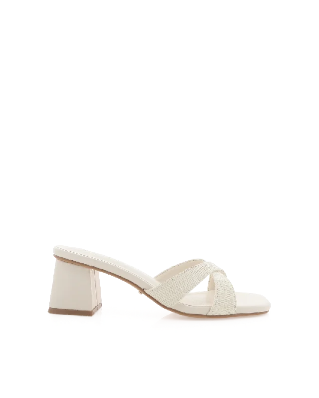 WILA - CREAM RAFFIA Inflatable Shoe Look 