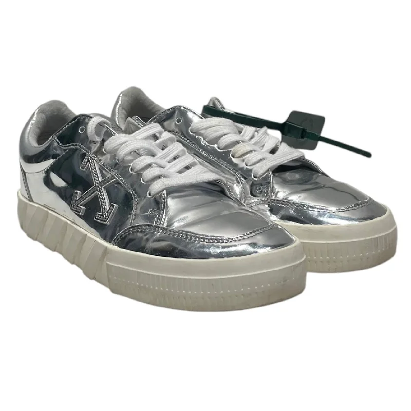 OFF-WHITE/Low-Sneakers/EU 38/SLV/vulcanized Distressed Leather Shoe Style  