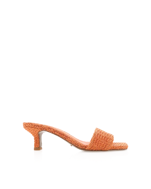 OLGA - NECTARINE RAFFIA Dressy Chelsea Boot Style 