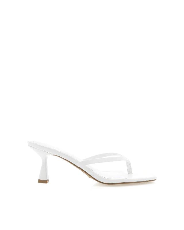 XAMI - WHITE Rubber - Sole Plimsoll Look  