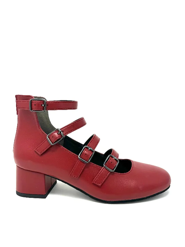 Tap Dance Heel in Red from BC Footwear Casual Loafer Style          