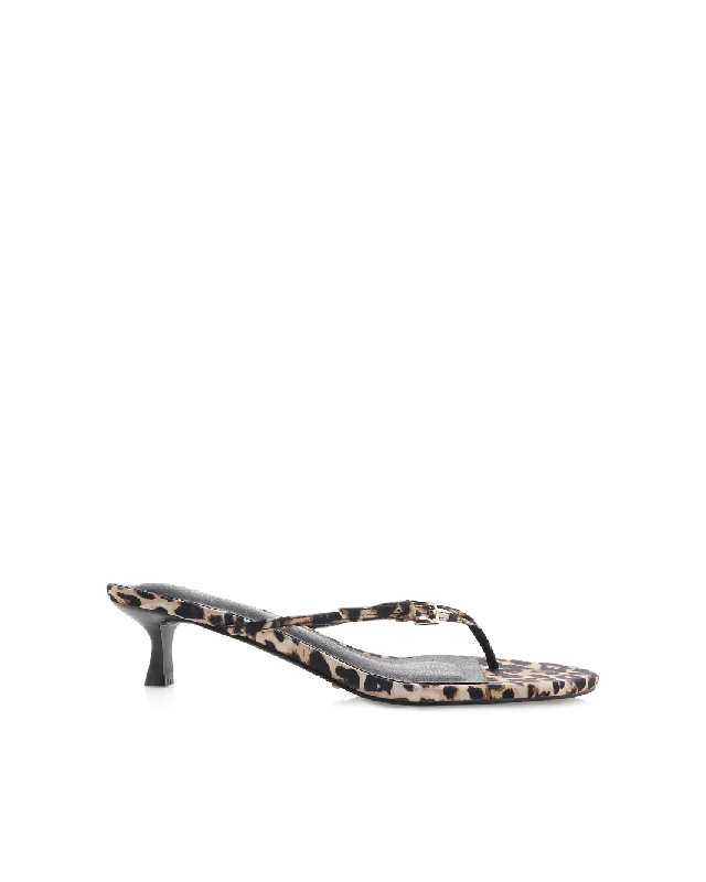 ELOUISE - LEOPARD SATIN Desert Boot Utility Style  