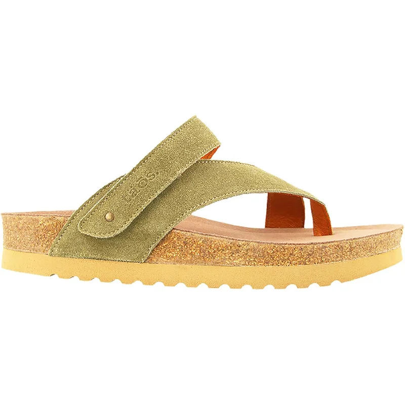 Women's Taos Lola Herb Green Leather Tech - Inspired Sneaker Look  