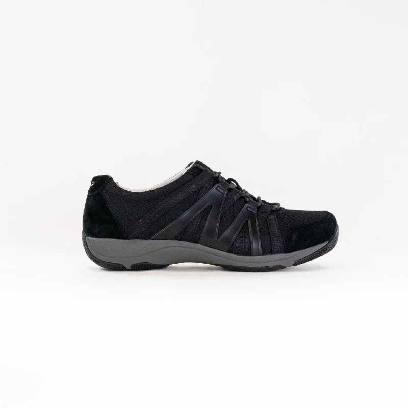 Dansko Henriette (Women's) - Black/Black Suede Desert Boot 