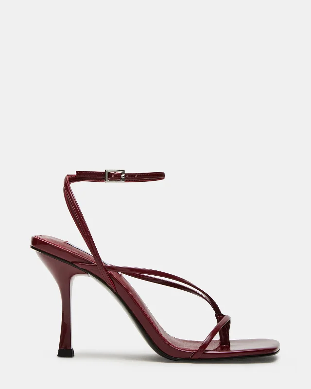 ANNIE WINE PATENT Chunky Platform Sneaker Style  